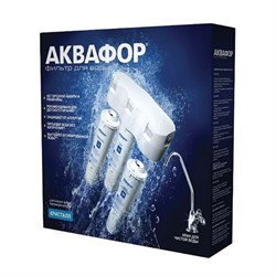 Фильтр для воды АКВАФОР "Кристалл Н", для холодной воды, 3 ступени, ресурс 6000 л, кран в комплекте, 205963 - фото 15059203