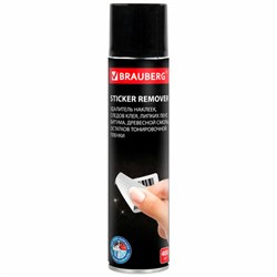 Удалитель наклеек, этикеток, следов клея, битума, антискотч-спрей BRAUBERG SUPER, 400 мл, 608433 - фото 15059501