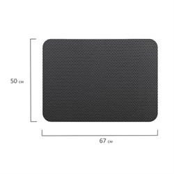 Коврик EVA / ЭВА универсальный 50х67см ячеистый (СОТЫ) применим для сушки посуды, кухни, ванной, прихожей, животных, цвет СЕРЫЙ LAIMA,608713 - фото 15059555