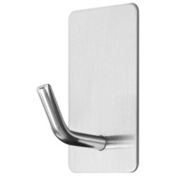 Крючки самоклеящиеся универсальные 2,5x4,5 см, КОМПЛЕКТ 4 шт., сталь, серебристые, LAIMA HOME, 608788 - фото 15059577