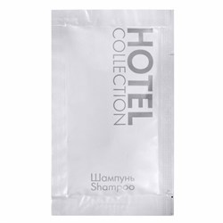 Шампунь одноразовый 10 мл, КОМПЛЕКТ 500 шт., HOTEL COLLECTION, саше, флоупак, 2000313 - фото 15059586