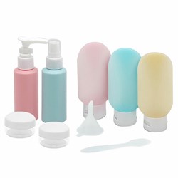 Дорожный набор флаконов в косметичке, 7 флаконов (5х60 мл / 2х10 мл), DASWERK (ДАСВЕРК), 609301 - фото 15059703