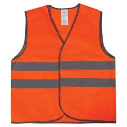 Жилет сигнальный ГОСТ, 2 светоотражающие полосы, ОРАНЖЕВЫЙ, XXXL (60-62), ПЛОТНЫЙ, ГРАНДМАСТЕР, 610833 - фото 15059820