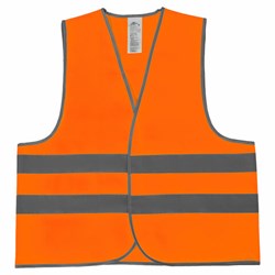 Жилет сигнальный, 2 светоотражающие полосы, ОРАНЖЕВЫЙ, XXXL (60-62), ГРАНДМАСТЕР, 610888 - фото 15059846