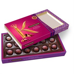 Конфеты А.КОРКУНОВ ассорти из молочного и темного шоколада, 165 г, Q3718 - фото 15059952