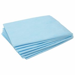 Простыня голубая нестерильная 70х80 см, КОМПЛЕКТ 100 шт., СМС 14 г/м2, ЧИСТОВЬЕ, 01-462 - фото 15060065