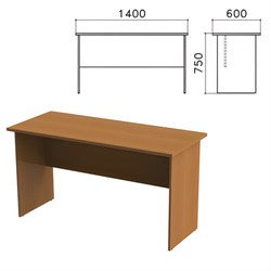 Стол письменный "Монолит", 1400х600х750 мм, цвет орех гварнери, СМ22.3 - фото 15060212