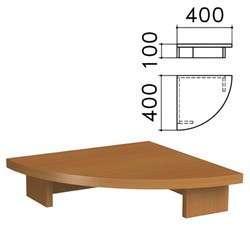 Подставка под монитор "Монолит", 400х400х100 мм, цвет орех гварнери, ПМ03.3 - фото 15060253