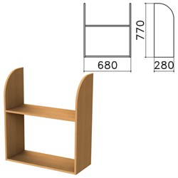 Полка навесная настенная "Монолит", 680х280х770 мм, цвет бук бавария, ПМ40.1 - фото 15060254