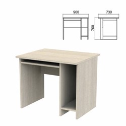 Стол компьютерный "Арго", 900х730х760 мм, ясень шимо - фото 15060300