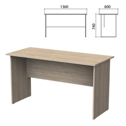 Стол письменный "Бюджет", 1360х600х740 мм, дуб сонома, 402661-091 - фото 15060323