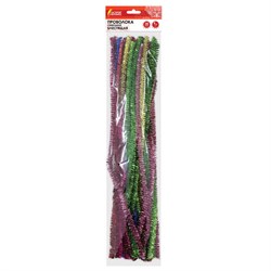 Проволока синельная для творчества "Блестящая", 6 цв., 30 шт., 0,9х30 см, ОСТРОВ СОКРОВИЩ, 661532 - фото 15060391