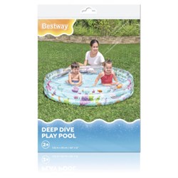 Надувной бассейн детский "Подводный мир", 152х30 см, 282 л, от 2 лет, BESTWAY, 51004 - фото 15060766