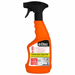 Средство для удаления известкового налета и ржавчины кислотное 500 мл, EFFECT "Alfa 103", триггер, 26194 - фото 15060822