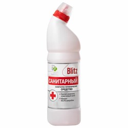 Средство для уборки сантехники и туалета 1000 г САНИТАРНЫЙ BLITZ, гель, 8000023 - фото 15060889