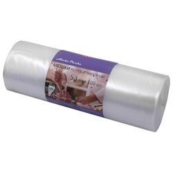 Мешок кондитерский одноразовый 53 см, КОМПЛЕКТ 100 шт. в рулоне, ПЛОТНЫЙ 90 мкм, ALEKS PARKS, А53-100 - фото 15060902