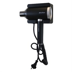 Фен для волос настенный KSITEX F-2000B JET, 2000 Вт, пластик, 2 скорости, 2 температурных режима, черный - фото 15065052