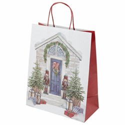 Пакет подарочный КОМПЛЕКТ 10 штук новогодний 26x13x32 см, "Новогодняя Сказка", ЗОЛОТАЯ СКАЗКА, 592131 - фото 15065061