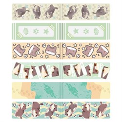 Закладки для книг МАГНИТНЫЕ, "МИЛЫЕ КОТЫ", набор 6 штук, 60x20 мм, BRAUBERG, 116985 - фото 15078938