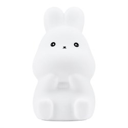 Ночник силиконовый LED "Зайчик" 54x63x95 мм, белый свет/RGB, на батарейках (в комплекте), DASWERK (ДАСВЕРК), 238933 - фото 15081118