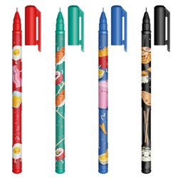 Ручка гелевая BRAUBERG KIDS MIX, СИНЯЯ, корпус ассорти, игольчатый узел 0,5 мм, линия письма 0,3 мм, 144286 - фото 15083375