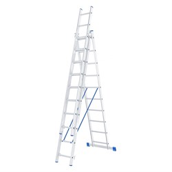 Алюминиевая трехсекционная лестница Сибртех 97820 - фото 15092317