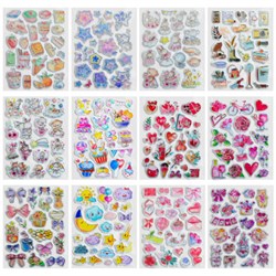 Наклейки объемные "Вдохновение", 19х15 см, ассорти 12 видов, FUNSTER (ФАНСТЕР), 666088 - фото 15093937