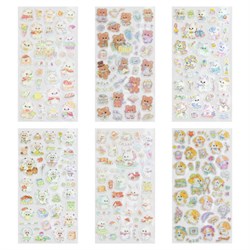 Наклейки декоративные "Веселый микс", 17,5х9 см, ассорти 6 видов, FUNSTER (ФАНСТЕР), 666094 - фото 15093943