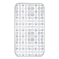 Коврик для ванны противоскользящий 70х36см, "Бусины", прозрачный, ПВХ, присоски, PRIMILA (ПРИМИЛА), 700366 - фото 15094014