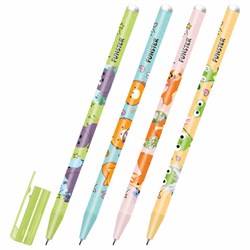 Ручка стираемая гелевая с принтом FUNSTER (ФАНСТЕР) "CUTE ANIMALS", СИНЯЯ, корпус ассорти, игольчатый наконечник 0,5 мм, линия 0,35мм 144410 - фото 15095759