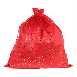 Подарочный мешок (1 штука) новогодний, 55х60 см, "Зимнее небо", вельвет, фольга, ЗОЛОТАЯ СКАЗКА, 592537 - фото 15102793