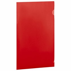 Папка-уголок жесткая, непрозрачная (тонированная), А4, BRAUBERG "UNIVERSAL", красная, 0,18 мм, 273058 - фото 15104332