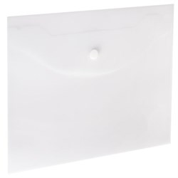 Папка-конверт с кнопкой МАЛОГО ФОРМАТА, А5, BRAUBERG "UNIVERSAL", прозрачная, 0,15 мм, 273065 - фото 15104339