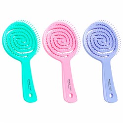 Расческа для волос массажная 17,5х8 см, цвета АССОРТИ, MONTE VITA (МОНТЕ ВИТА), 457423 - фото 15104366