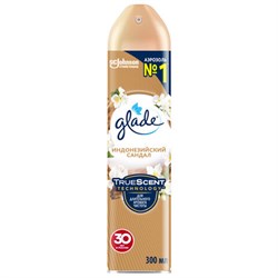 Освежитель воздуха аэрозольный 300 мл, GLADE "Индонезийский сандал", 864954 - фото 15104434
