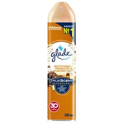 Освежитель воздуха аэрозольный 300 мл, GLADE "Восточные пряности и дерево уд", 864956 - фото 15106190