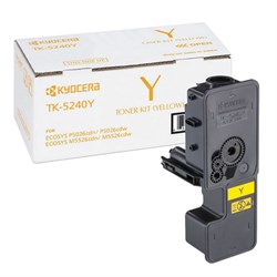 Тонер-картридж KYOCERA (TK-5240Y) P5026cdn/w/M5526cdn/w, ресурс 3000 стр., цвет желтый, оригинальный, 1T02R7ANL0 - фото 15109370
