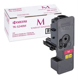 Тонер-картридж KYOCERA (TK-5240M) P5026cdn/w/M5526cdn/w, ресурс 3000 стр., цвет пурпурный, оригинальный, 1T02R7BNL0 - фото 15109371