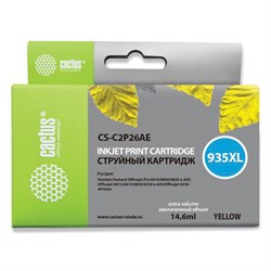 Картридж струйный CACTUS (CS-C2P26AE) для HP Officejet Pro 6830/6230, желтый - фото 15109923