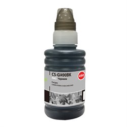 Чернила CACTUS (CS-GI490BK) для СНПЧ CANON Pixma G1400/G2400/G3400, черные, 0,1 л - фото 15109957
