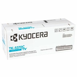 Тонер-картридж KYOCERA (TK-5370C) ECOSYS PA3500cx/MA3500cix/MA3500cifx, голубой, оригинальный, ресурс 5000 страниц, 1T02YJCNL0 - фото 15110625