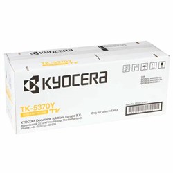 Тонер-картридж KYOCERA (TK-5370Y) ECOSYS PA3500cx/MA3500cix/MA3500cifx, желтый, оригинальный, ресурс 5000 страниц, 1T02YJANL0 - фото 15110627