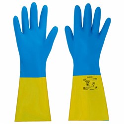 Перчатки латексно-неопреновые КЩС, ULTRA NEOPRENE, химически устойчивые, размер 8-8,5 M (средний), RABBITEX (РАББИТЕКС), 701114 - фото 15117606