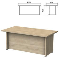 Стол письменный "Приоритет" 1800х900х750 мм, кронберг (КОМПЛЕКТ) - фото 15128339