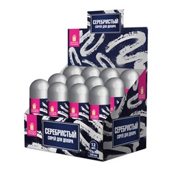 Спрей для декора СЕРЕБРИСТЫЙ, 250 мл, ЗОЛОТАЯ СКАЗКА, 592286 - фото 15131677