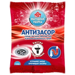 Средство для прочистки канализационных труб 100 г, ВЫГОДНАЯ УБОРКА, РЕНЕССАНС КОСМЕТИК, МИНПРОМТОРГ, 2535 - фото 15142015