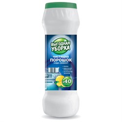 Чистящий порошок сода-эффект 400 г, ВЫГОДНАЯ УБОРКА "Лимон", РЕНЕССАНС КОСМЕТИК, МИНПРОМТОРГ, 4225 - фото 15142021