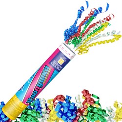 Хлопушка пневматическая 20 см "Party Popper", фольга, серпантин, ассорти, ЗОЛОТАЯ СКАЗКА, 592464 - фото 15154035