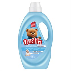 Гель для стирки детского белья 1 л, QUALITA гипоаллергенный, концентрат, 14143 - фото 15155654