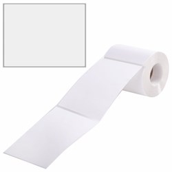 Этикетки термотрансферные, ПОЛУГЛЯНЕЦ, 100х150 мм, 250 этикеток в ролике, прозрачная подложка из пленки, 114518 - фото 15160385